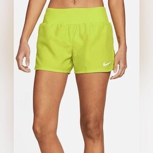 Nike Women's Dri-FIT Running Shorts  Green Size M